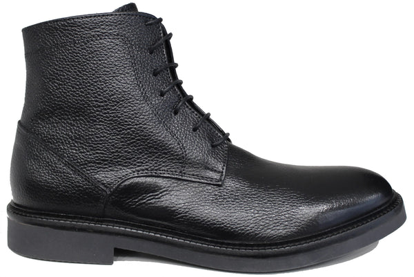 |STIVALETTO UOMO ACS PELLE NERO| ACS Calzature Italiane