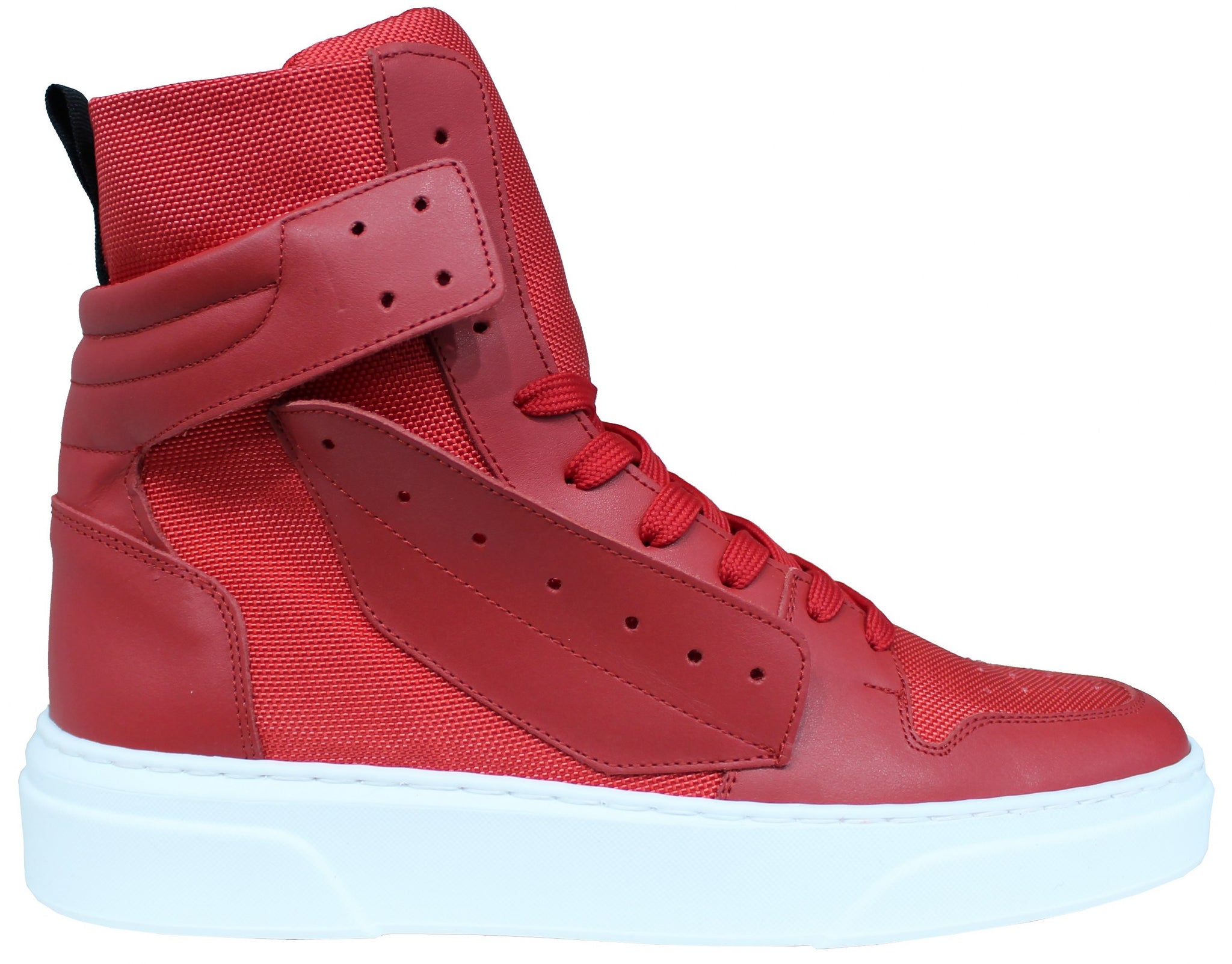 ACS SNEAKER ALTA UOMO PELLE ROSSA| ACS Calzature Italiane