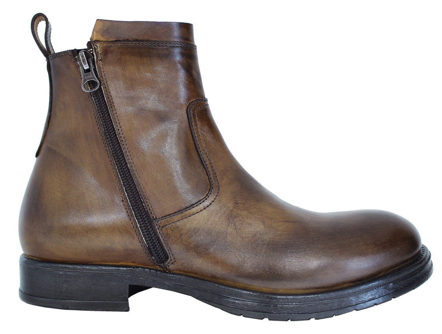 Stivaletto Stivaletti Marroni Lacci Stivali In Gomma Marrone Con