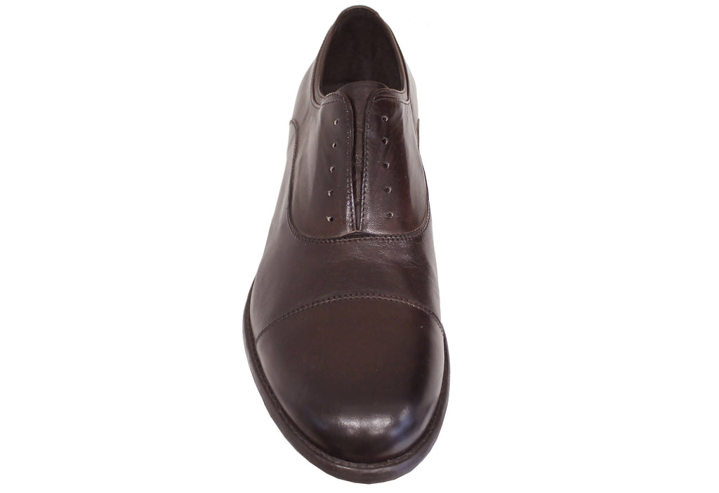 Scarpa oxford da uomo Calpierre 2451 in pelle color ebano Scarpa oxford da uomo Calpierre 2451 in pelle color ebano