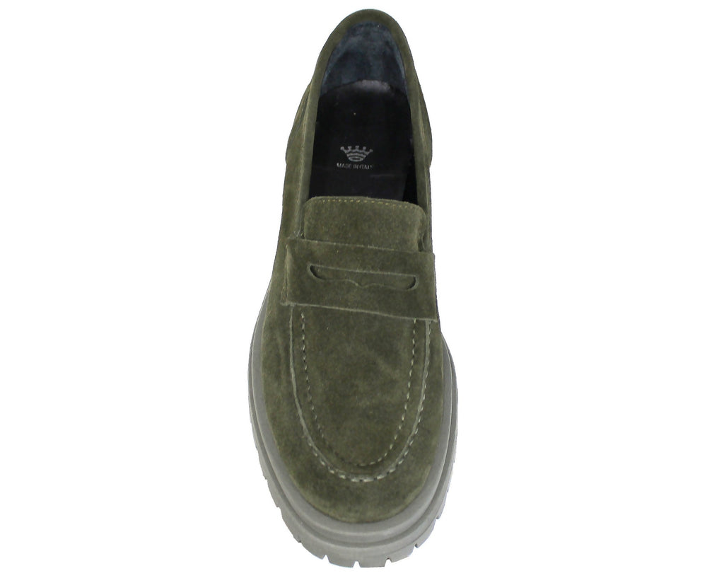 Scarpa bassa mocassino donna FRAU 90L2 OLIVA Scarpa bassa mocassino donna FRAU 90L2 OLIVA
