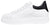 vista laterale scarpe sneaker bassa uomo eleganti sportive calzaturificio crown articolo alex in vera pelle bianca con il gonfietto o tallone nero pellame molto morbido suola alta in eva molto leggera 100% made in italy scarpe con negozio a civitanova marche collezione moda soletta morbida estraibile per plantare calzature artigianali made in italy scarpe online